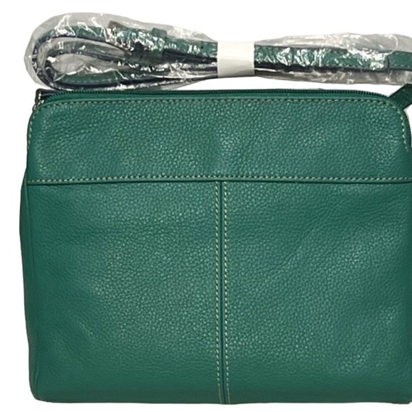TIGNANELLO Green Leather Crossbody Bag NWT - Picture 5 of 15